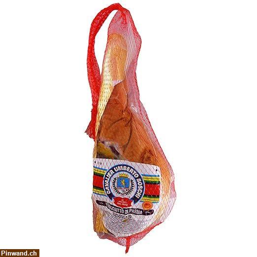 Bild 1: PROSCIUTTO DI PARMA  Halber, ohne Knochen, vakuumverpackt Gewicht ca. 3,9 kg.>