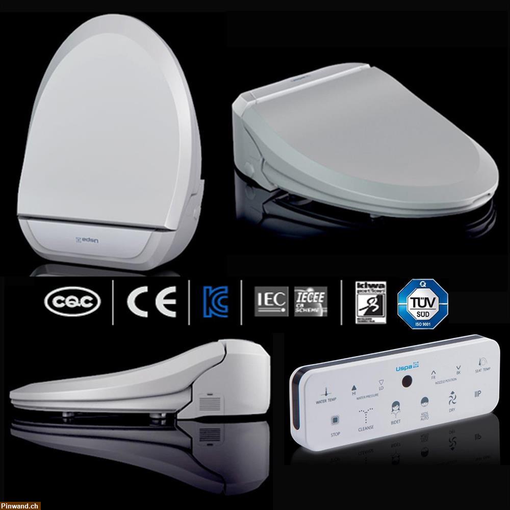 Bild 1: Elektronischer Toilettensitz mit Fernbedienung, Smart-Bidet Intimpflege, 7035RS TESTSIEGER