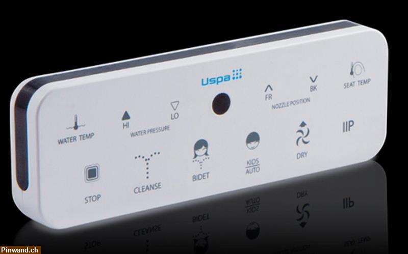 Bild 7: Elektronischer Toilettensitz mit Fernbedienung, Smart-Bidet Intimpflege, 7035RS TESTSIEGER