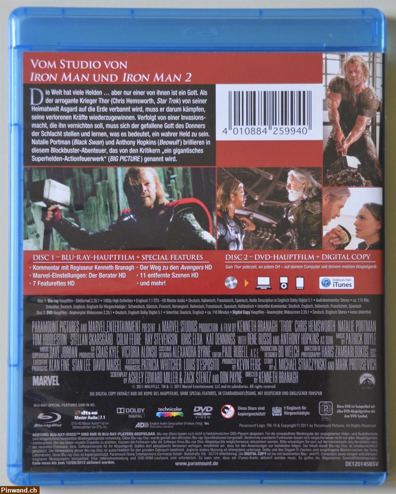 Bild 2: Thor (Bluray + DVD + digital Copy)