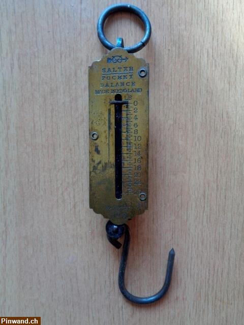 Bild 1: Vintage Federwaage Salter (Pocket Balance)