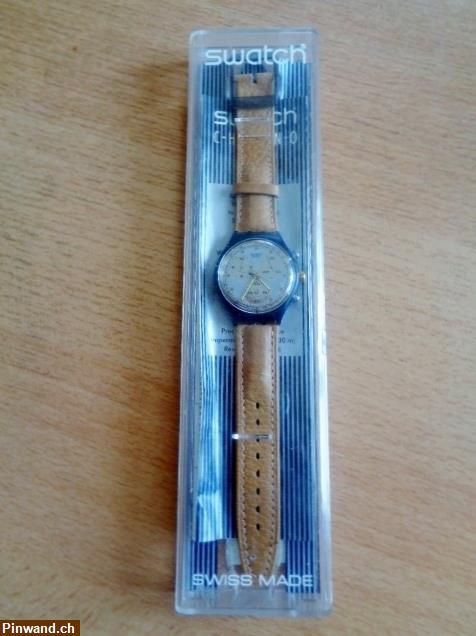 Bild 1: Swatch Chrono Sammeluhr / Originalbox / Bedienungsanleitung