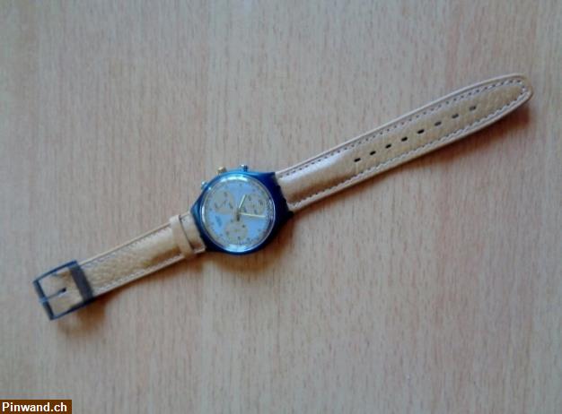 Bild 3: Swatch Chrono Sammeluhr / Originalbox / Bedienungsanleitung