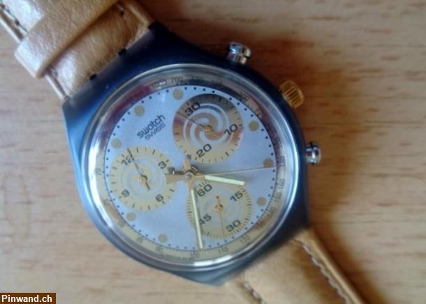 Bild 4: Swatch Chrono Sammeluhr / Originalbox / Bedienungsanleitung