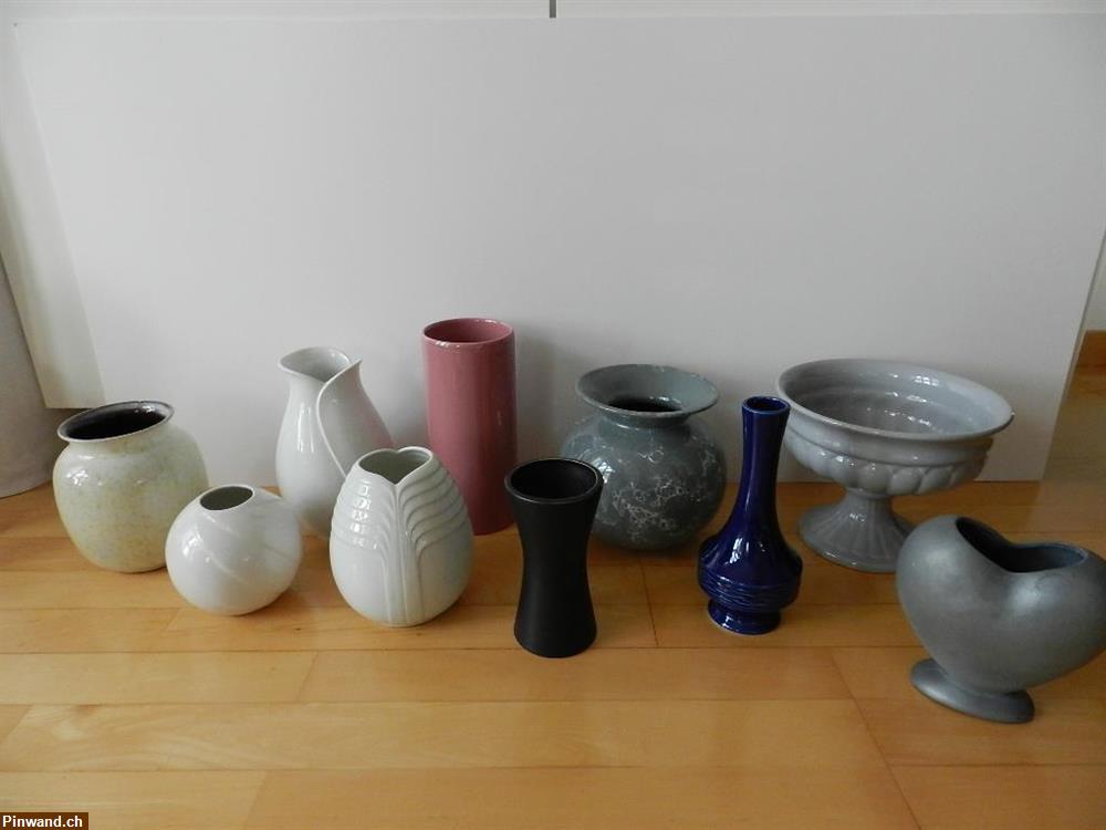 Bild 2: Vase Glas Porzellan Keramik Kunststoff Klarsicht Vasen divers