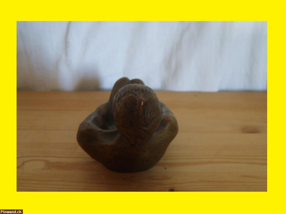 Bild 6: Gorilla Figur Bronzeskulptur
