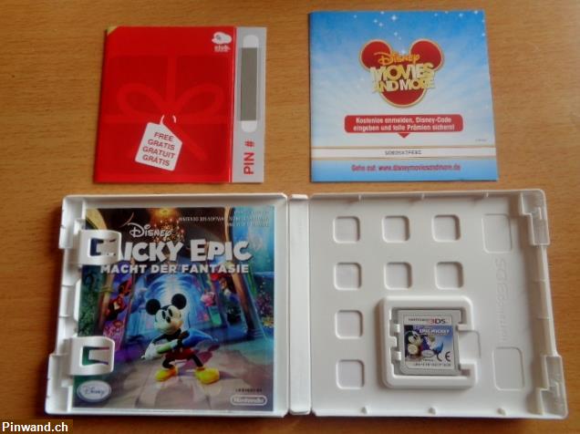 Bild 3: Nintendo 3DS/3DSXL / Disney Micky Epic / Hülle / Spielanleitung