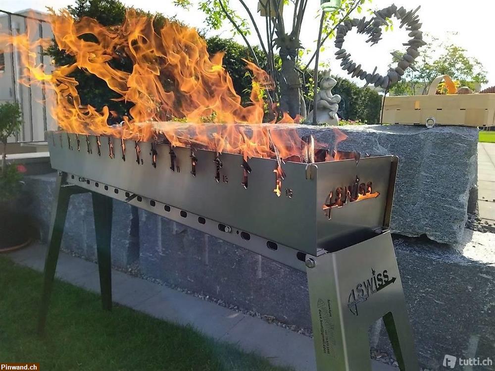 Bild 1: neuer Edelstahl Spiessli Grill zu verkaufen