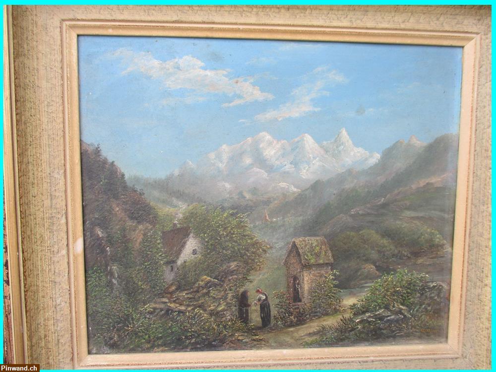 Bild 8: Schöne alte Ölgemälde Landschaft