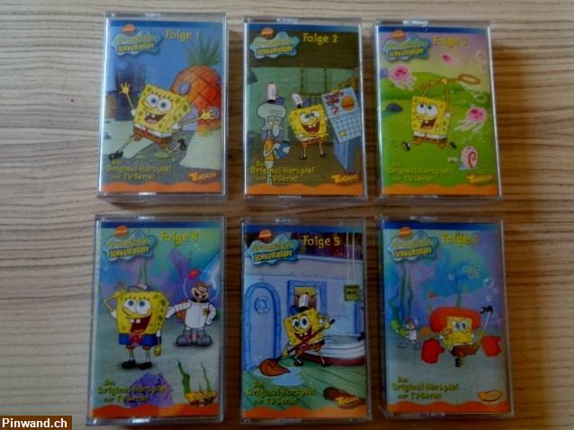 Bild 1: Spongebob Schwammkopf Originalhörspielkassetten Folgen 1-6