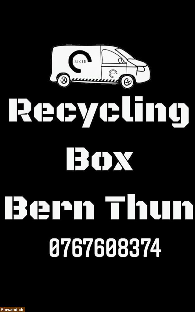 Bild 3: Recycling Pet, Glas, Aluminium Recyclingbox in Bern, Thun, Biel