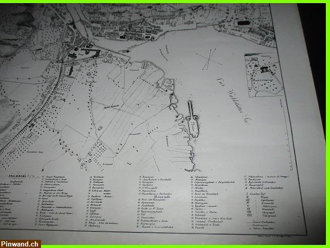 Bild 2: original plan Stadtplan Luzern 1848 zu verkaufen