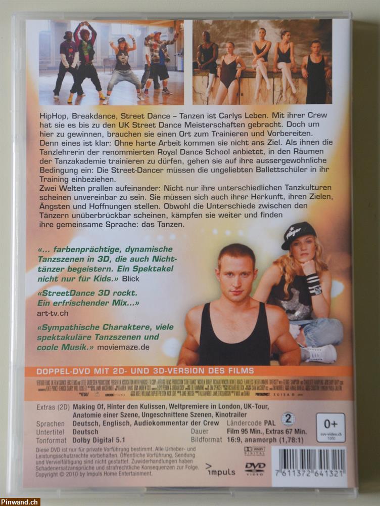 Bild 3: Neuwertige DVD: Street Dance, zwei Welten ein Traum, 2D+3D