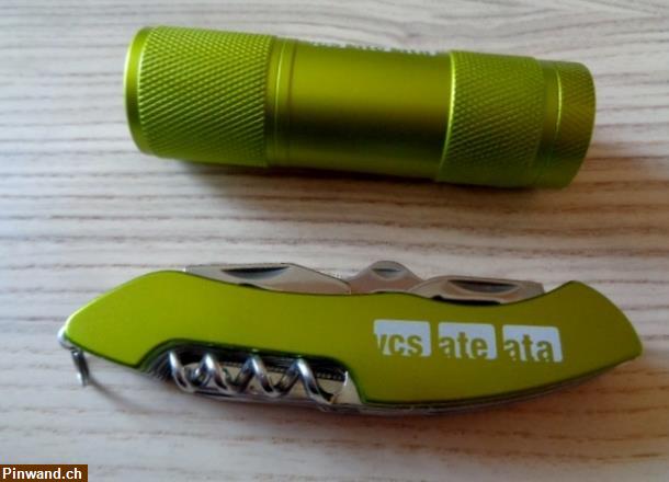 Bild 3: Set Messer + Taschenlampe in schöner Box zu verkaufen