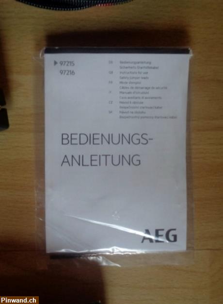 Bild 2: NEU! Ueberbrückungskabel AEG 97215 in Originalverpackung