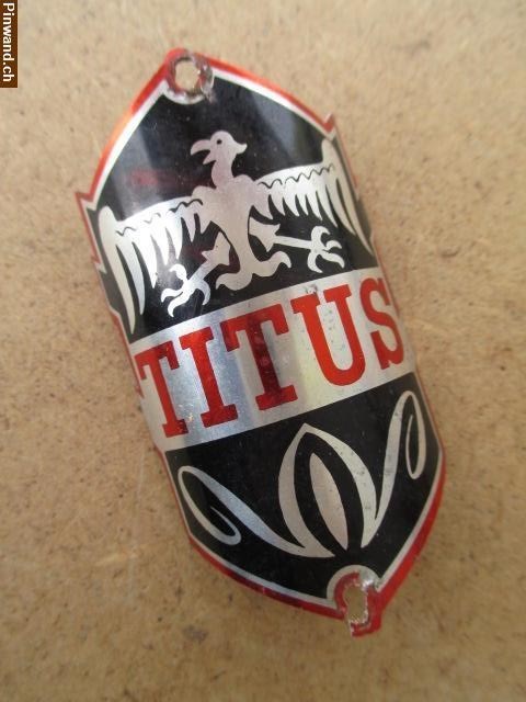 Bild 1: Titus  Velo Steuerkopf  CH  Schild Emblem