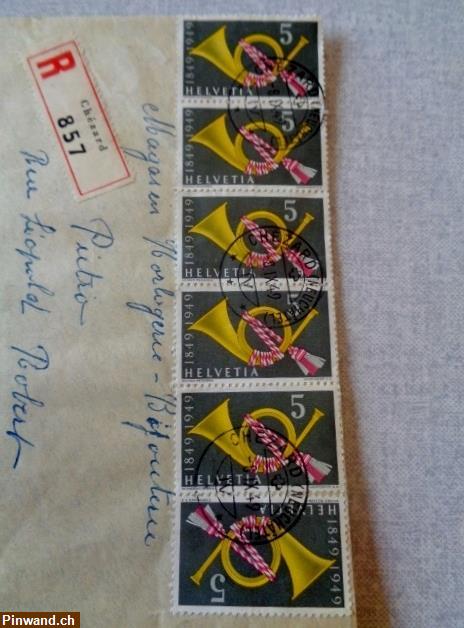 Bild 2: Briefumschlag Inscrit 1949 zu verkaufen