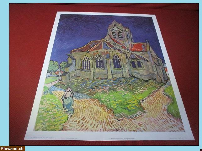 Bild 1: plakat vincent van gogh 1853 - 1890 die kirche