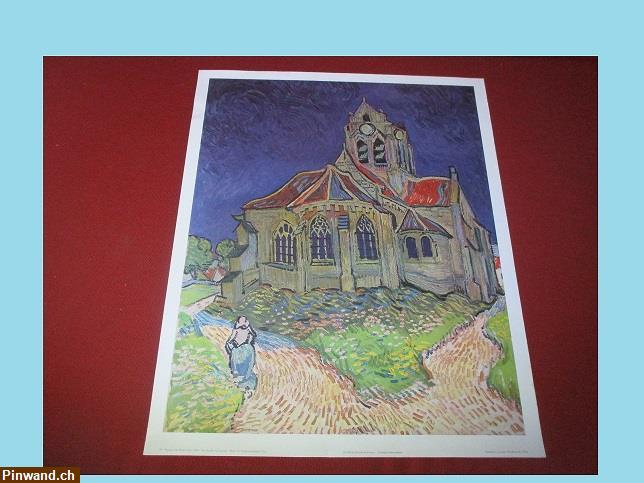 Bild 2: plakat vincent van gogh 1853 - 1890 die kirche