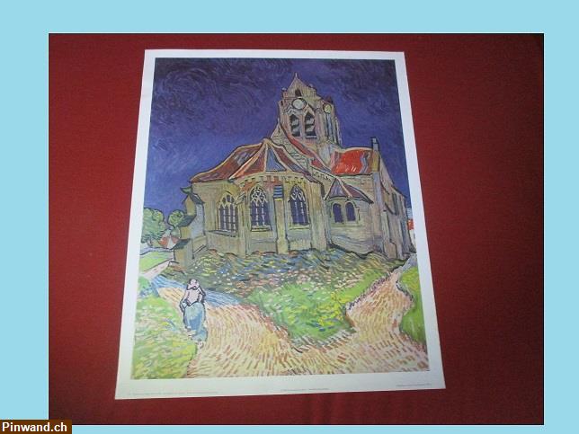 Bild 3: plakat vincent van gogh 1853 - 1890 die kirche