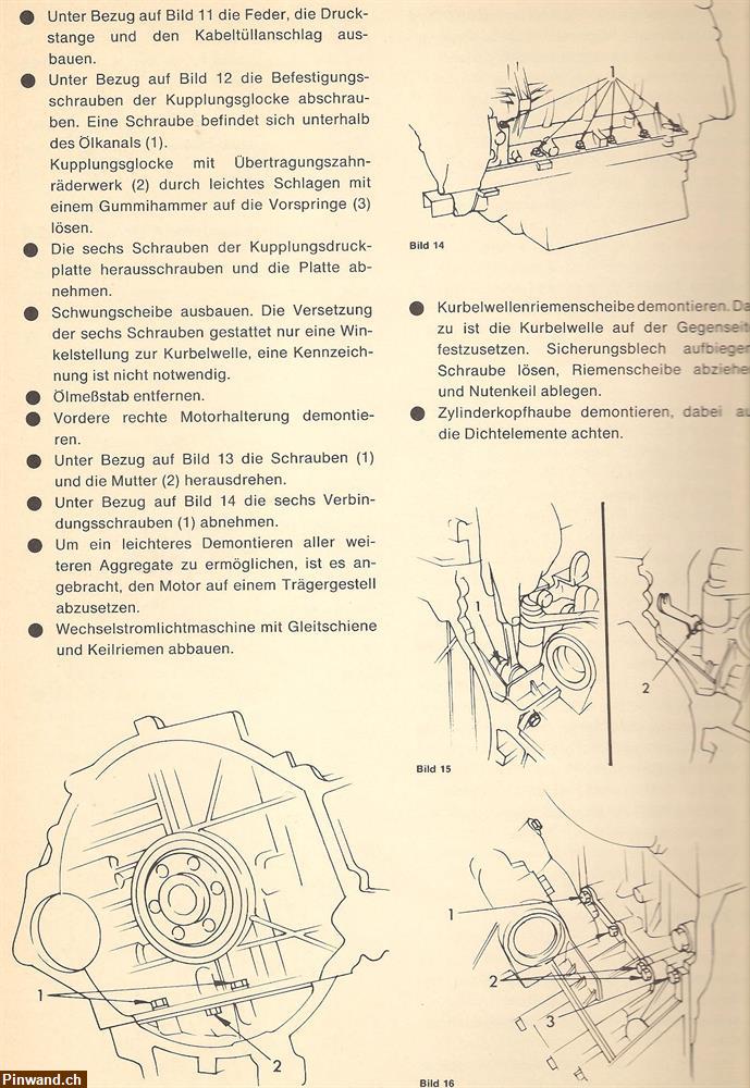 Bild 3: Reparaturanleitung Verlag Bucheli Peugeot 104 /1976