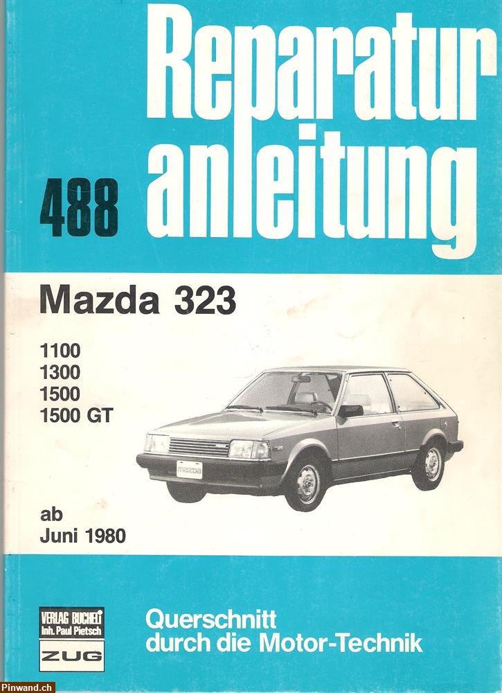 Bild 1: Reparaturanleitung  Verlag Bucheli Mazda 1980 Band 488