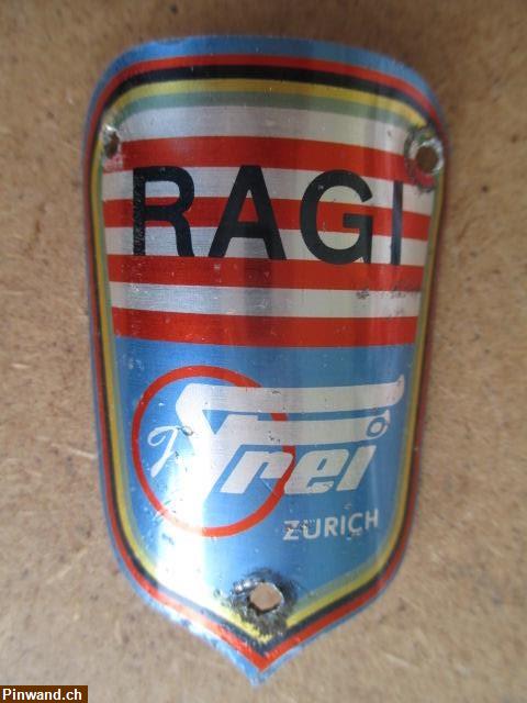 Bild 1: Ragi Frei Velo Steuerkopf  CH  Schild Emblem