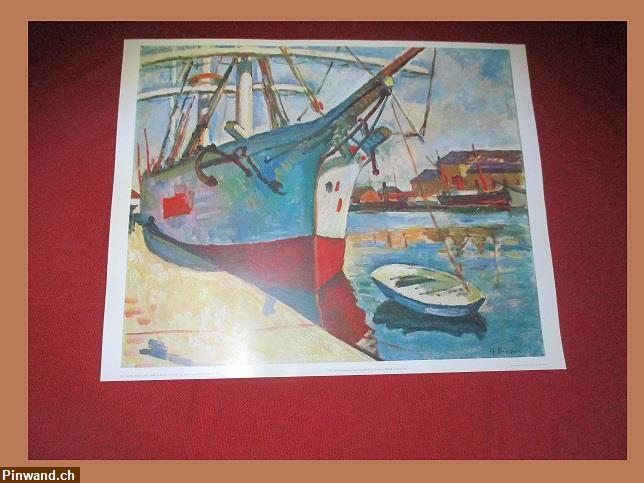 Bild 1: Bild / Plakat von Georges Braque, 1882 Schiff in Hafen
