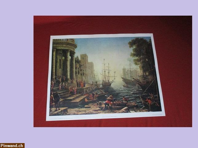 Bild 1: Plakat 60x48cm | Claude Lorrain 1600 - 1682 Einschiffung