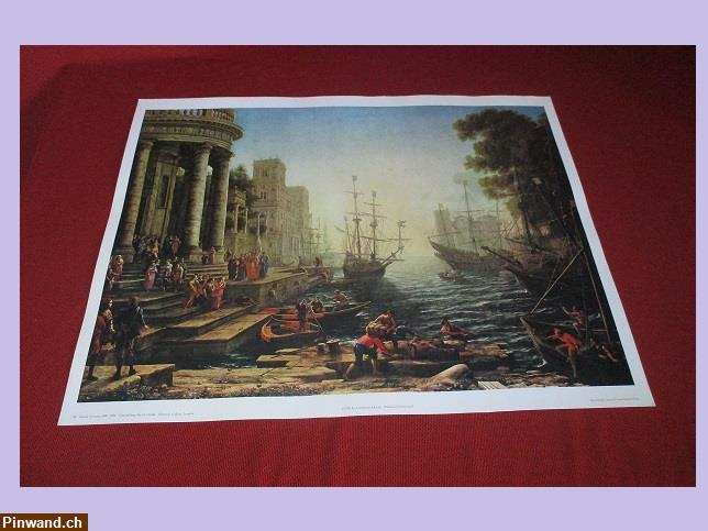 Bild 2: Plakat 60x48cm | Claude Lorrain 1600 - 1682 Einschiffung