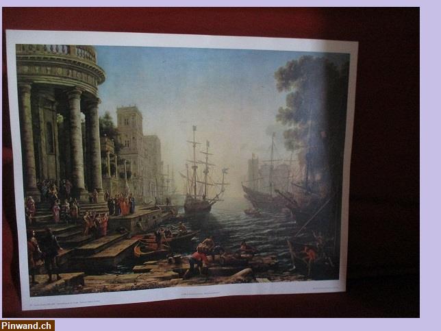 Bild 6: Plakat 60x48cm | Claude Lorrain 1600 - 1682 Einschiffung