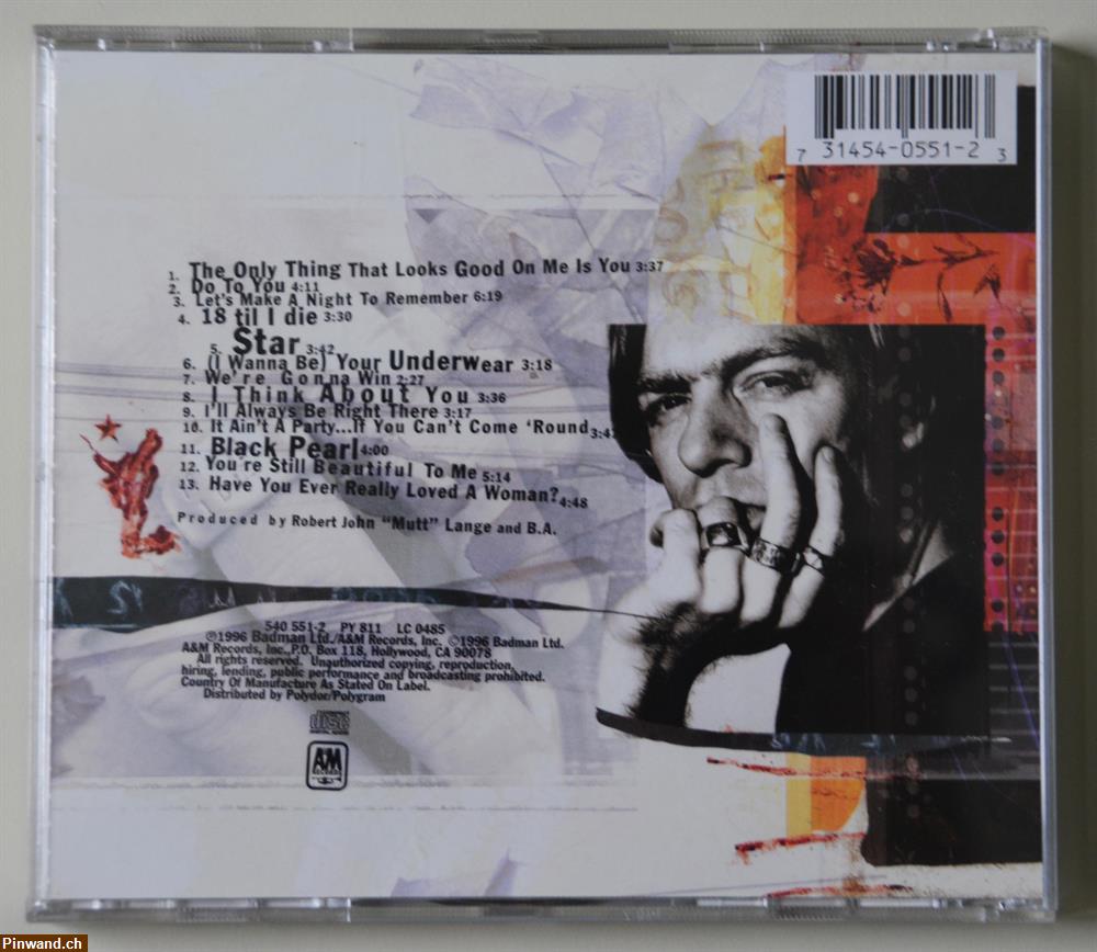 Bild 3: CD: Brian Adams - 18 til I die