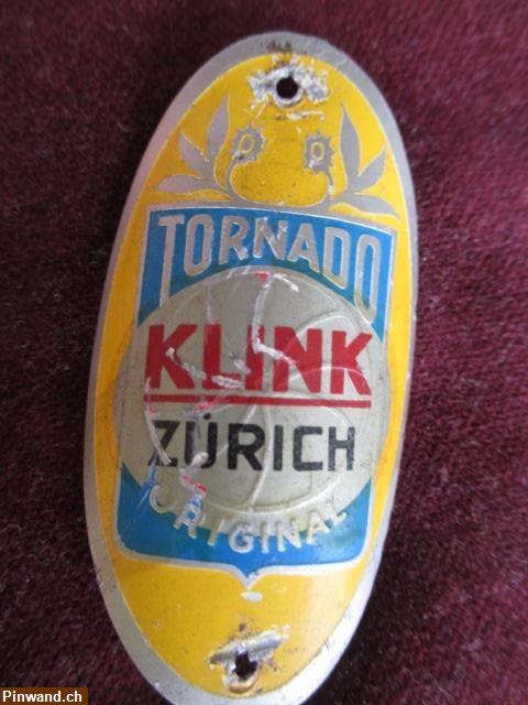 Bild 1: Tornado Original Velo Steuerkopf  CH  Schild Emblem