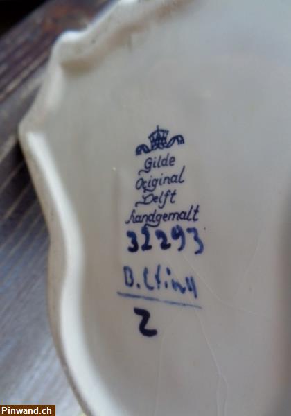 Bild 7: Keramik Giesskanne Ente / Original Delft, handbemalt zu verkaufen