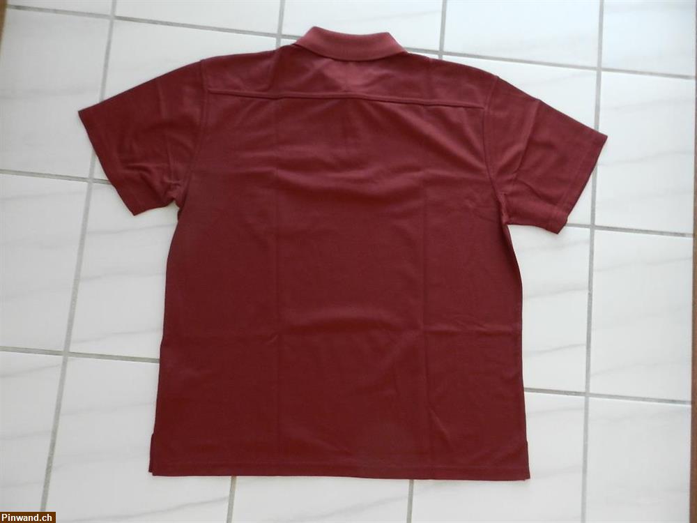 Bild 2: Polo Shirt Bordeaux Rot Hüsler Poloshirt Gr. L - 8 Stk.