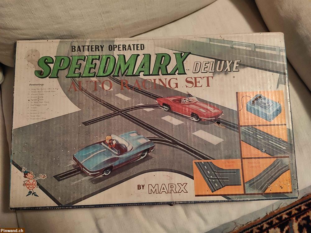 Bild 1: Altes Speedmarx Auto Racing Set zu verkaufen