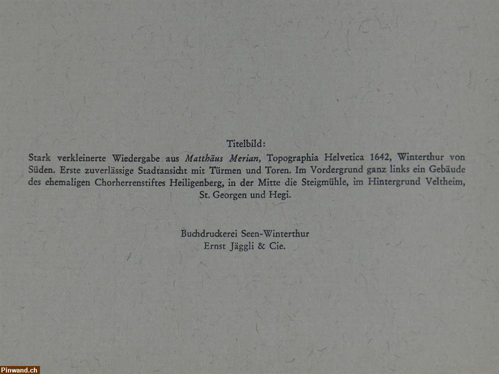 Bild 5: Winterthur Stadtrecht Brief Stadtrechtsbrief 1964 700-Jahre Jubiläum