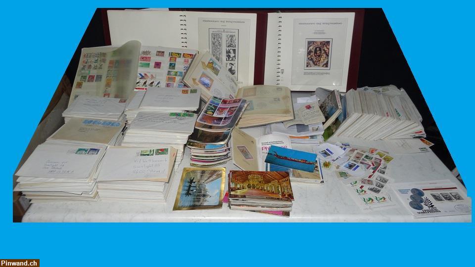 Bild 7: Div. Briefmarken Postkarten und Briefen zu verkaufen