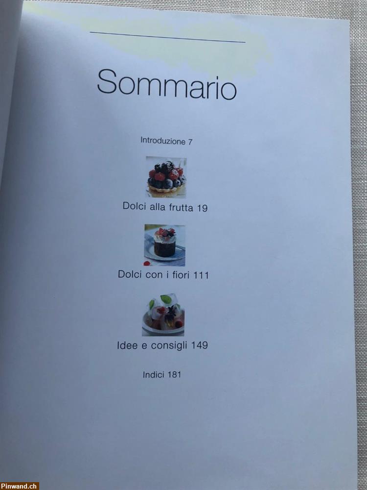 Bild 2: Kochbuch: Dolci alla frutta e  ai fiori