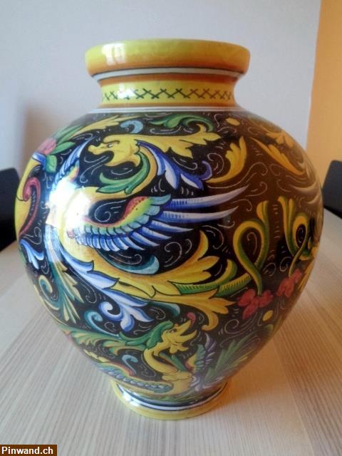 Bild 1: Zu verkaufen: Vintage, grosse Chinesische Bodenvase, handbemalt