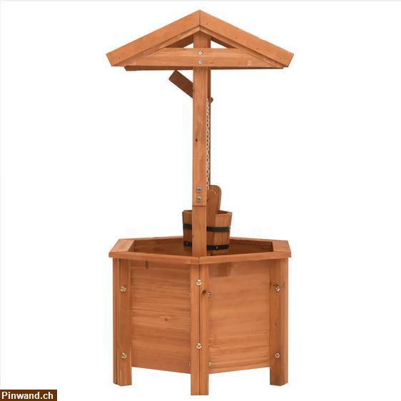 Bild 3: Wunschbrunnen-Pflanzkübel aus Tannenholz zu verkaufen