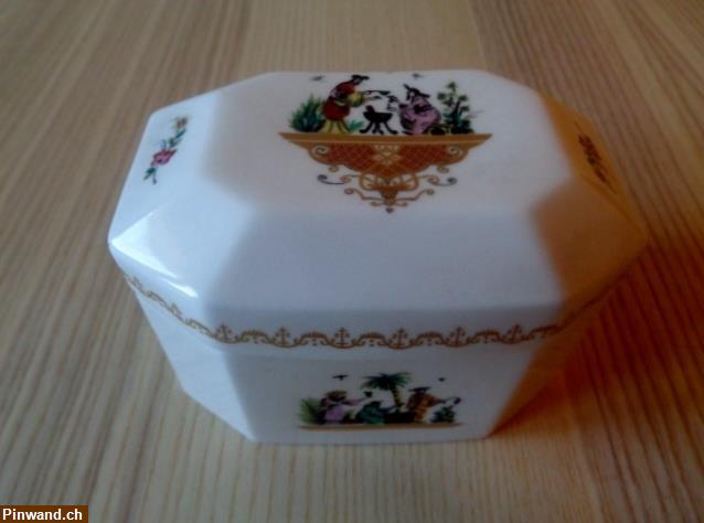 Bild 1: Vintage Royal Worcester Porzellan Zuckerdose