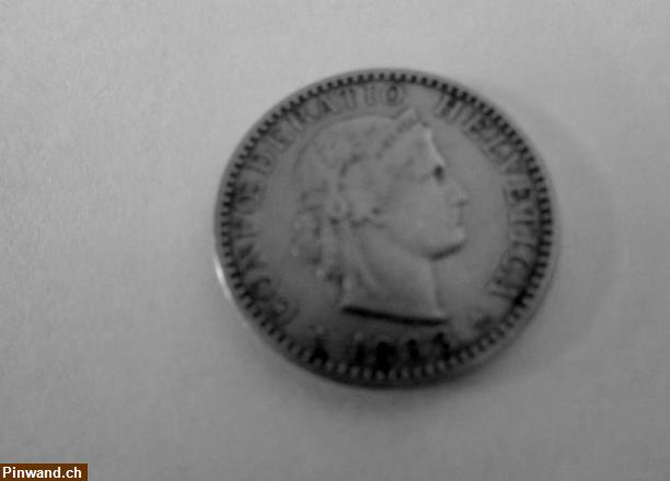 Bild 2: CH 20 Rappen Münzen 1883 / 1884 / 1885 / Gelaufen (3 Stk.)