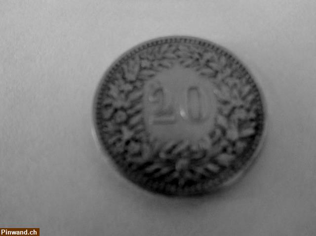 Bild 5: CH 20 Rappen Münzen 1883 / 1884 / 1885 / Gelaufen (3 Stk.)
