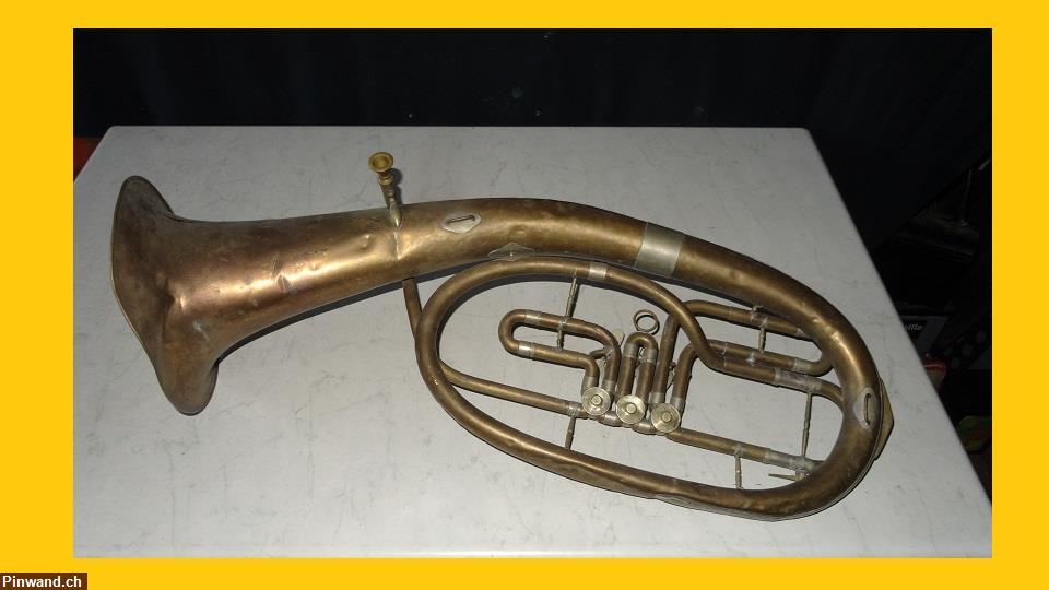 altes Horn Tenorhorn aus Messing zu verkaufen