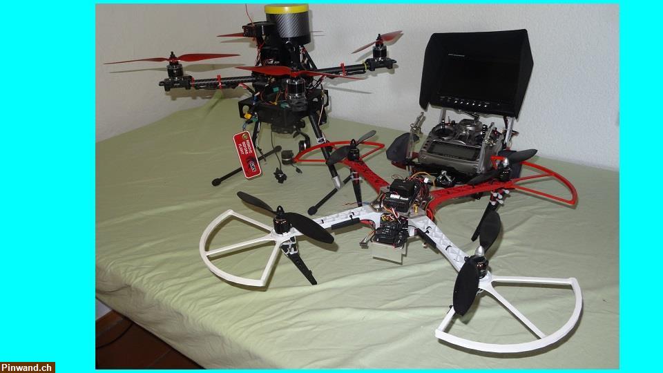 Bild 1: Drohne Quadrocopter inkl. Fernsteuerung und Teilen