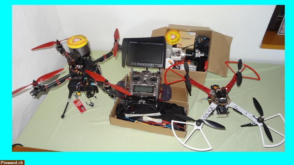 Bild 4: Drohne Quadrocopter inkl. Fernsteuerung und Teilen