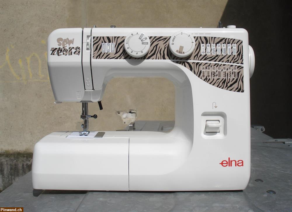 Bild 1: NEU! Nähmaschine Elna Sew Zebra 1000 zu verkaufen