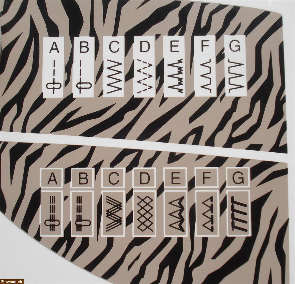 Bild 2: NEU! Nähmaschine Elna Sew Zebra 1000 zu verkaufen
