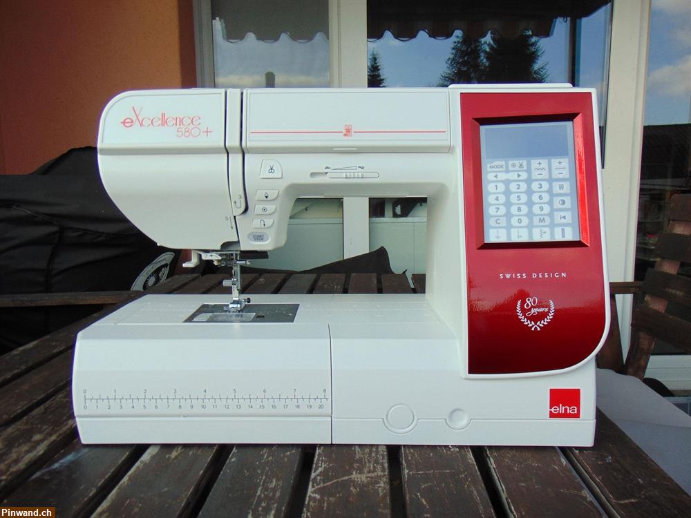 Bild 1: Nähmaschine Elna eXcellence 580+, neu, mit Gratis-Versand.